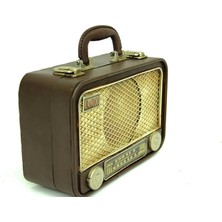 Mahcoo Dekoratif Metal Radyo Bavul