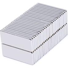 Dünya Magnet 20 Adet Neodyum Mıknatıs Magnet 30X10X2 mm Dikdörtgen Güçlü Mıknatıs