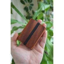 Oh Deer Leather - Hakiki Deri Kartlık - Crazy Deri - Minimal - Camel