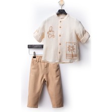 Bebek Vadisi Pamuklu Keten Erkek Bebek Alt Ust Takım Erkek Çocuk Takım Erkek Bebek Giyim Erkek Bebek Takım Ikili