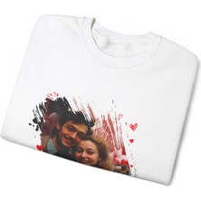 Arkadaşlar Için Kişiye Güzel Sözcük Baskılı Sweatshirt Için Hediye