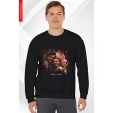 Arkadaşlar Için Kişiye Güzel Sözcük Baskılı Sweatshirt Için Hediye