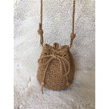 My Vintage El Yapımı Örgü Çanta , Hasır Çanta, Kadın Omuz Çantası, Plaj Çantası