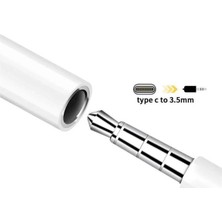 Usb-C To 3.5mm Kulaklık Jack Hifi Adaptörü - Aux Ses Dönüştürücü Kablo