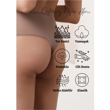 Red İç Giyim Pamuklu Kadın Yüksek Bel Tanga 5'li Paket