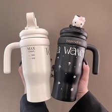 Runxi Life Hallsevimli Anime Termos Bardak Öğrenci Su Bardakları 316 Bardak Kolu Taşınabilir Termos Bardak (Yurt Dışından)
