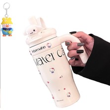Runxi Life Hallsevimli Anime Termos Bardak Öğrenci Su Bardakları 316 Bardak Kolu Taşınabilir Termos Bardak (Yurt Dışından)