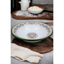 36 cm 4,5 Litre Emaye Leğen Çırpma ve Karıştırma Kabı, Hamur Leğeni. Meyvelik. Çeyiz.  Büyük Kase