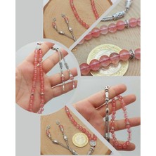 Gül Kuvars Taşı 33LÜK Tesbih 6mm (51362)