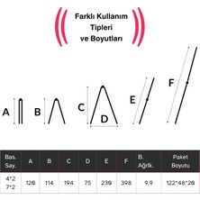 Endokon 398 Cm. 14 Basamak A ve I Tipi Katlanıp Uzayabilen Mini Dev Alüminyum Merdiven