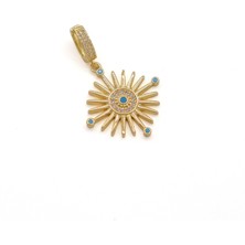 Ferizz Ajda Charm Çelik Altın Kaplama Kadın Güneş MODEL-CHR-117