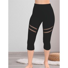 Şık ve Rahat Şifon Detaylı Kadın Kapri Tayt – 5100