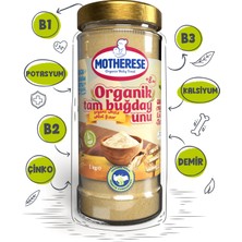 Motherese Organik Tam Buğday Unu 300gr - Organik Bebek Tam Buğday Unu 300gr - Tam Buğday Unu 300gr