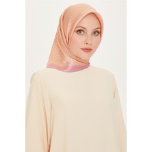 Armine Geometrik Desenli Twill Saf İpek Eşarp 9226D 56
