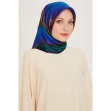 Armine Geometrik Desenli Twill Saf İpek Eşarp 9212D 81 39
