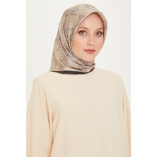 Armine Monogram Desenli Twill Saf İpek Eşarp 9228D 81