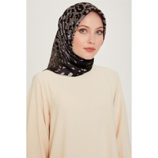Armine Leopar Desenli Twill Saf İpek Eşarp 9249D 38