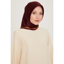 Armine Klasik Desenli Twill Saf İpek Eşarp 9261D 07 51