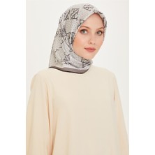 Armine Monogram Desenli Twill Saf İpek Eşarp 9228D 55