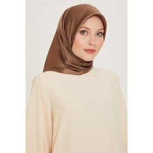 Armine Klasik Desenli Twill Saf İpek Eşarp 9260D 36