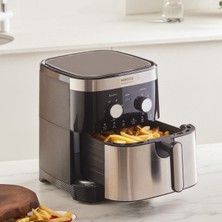 Karaca 9 Litre Aile Boyu Hacim 8 Kişilik Airfryer, 1900W - Onerous Hassas Tartı