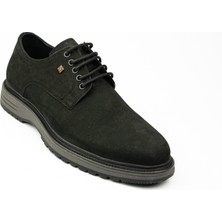 Nobel 5038 Bağcıklı Siyah Nubuk Deri Erkek Klasik Ayakkabı