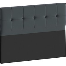 Mobpazar Helena Tek Kişilik Suntalam Baza Başlığı 120x100 cm Antrasit Renk Modern ve Dayanıklı Tasarım