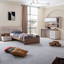 Setay Milano Genç Odası - Karyola, Komodin, Çalışma Masası