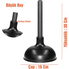 Wood Retro Sayım Wc Pompası Plastik Siyah