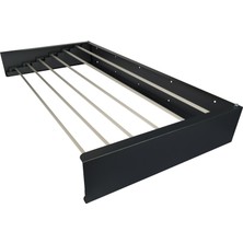 Çamaşır Kurutma Askısı - Duvara Monte, Katlanabilir Çamaşırlık - 100 cm Gri Renk