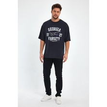 Alexander Gardi Baskılı Oversize T-Shirt (E23-0046 01)