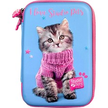 STUDİO PETS PT-7785 eva kalem çantas KEDİLİ-MAVİ