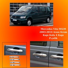 Mercedes Vito W639 2003-2014 Arası Krom Kapı Kolu 4 Kapı P.çelik
