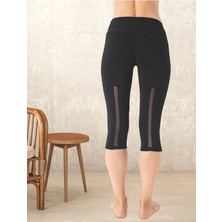 Arka Şifon Detaylı Kadın Kapri Tayt – 5602