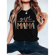 Woodroffe Kadın Anne/mama/mother Baskılı Salaş Oversize Boyfirend T-Shirt