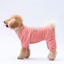 Pawstar Rose Bonjour Kadife Küçük Irk Köpek Tulumu
