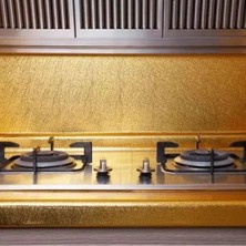Yapışkanlı Gold Mutfak Tezgah Folyosu
