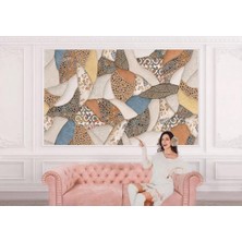 Kırık Mermer Parçaları Desenli Duvar KAĞIDI-5765