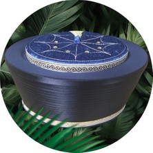 Şahin Bak Lacivert Sarık,yumuşak Lüks Sarık, Kadife Başkan SARIK,S089