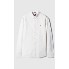 Tommy Hilfiger Erkek Beyaz Oxford Gömlek
