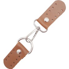 Angel Çanta Aksesuar Gerçek Deri Kancalı Böce (Kilit) Sütlü Kahve Renk Gümüş Metalli