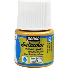 Pebeo   Setacolor Opak Kumaş Boyası Metalik 62 Shimmer Gold