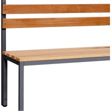 Furni 24 Ayakkabılıksız 4 Ayaklı Tek Taraflı Bank, 5 Kanca, 100 x 43 x 170  cm , Spor Bankı
