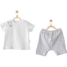 Andywawa AC25894 2'li Basic Bebe Takım Grey Melange