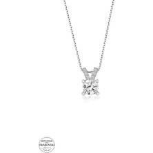 Kutaydan Swr Zirconia 0,87 Ct Minimal Kadın Gümüş Kolye