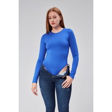 Maison La Femme Astarlı Uzun Kollu Çıtçıtlı Body