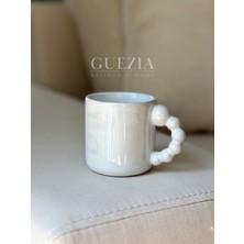 Pearl Boncuk Mug | El Yapımı Seramik Bardak Kupa | 300 ml | 1 Adet