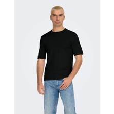 Only & Sons Erkek Yuvarlak Yaka Basic Örme T-Shirt - 22022928