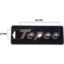 Peugeot Uyumlu Tepee Krom Yazı 25*105 Mm.