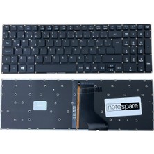 Acer ile Uyumlu Aspire ES1-524 NX.GGSEY.001, ES1-533 NX.GFTEY.003 Işıklı Klavye Siyah Tr
